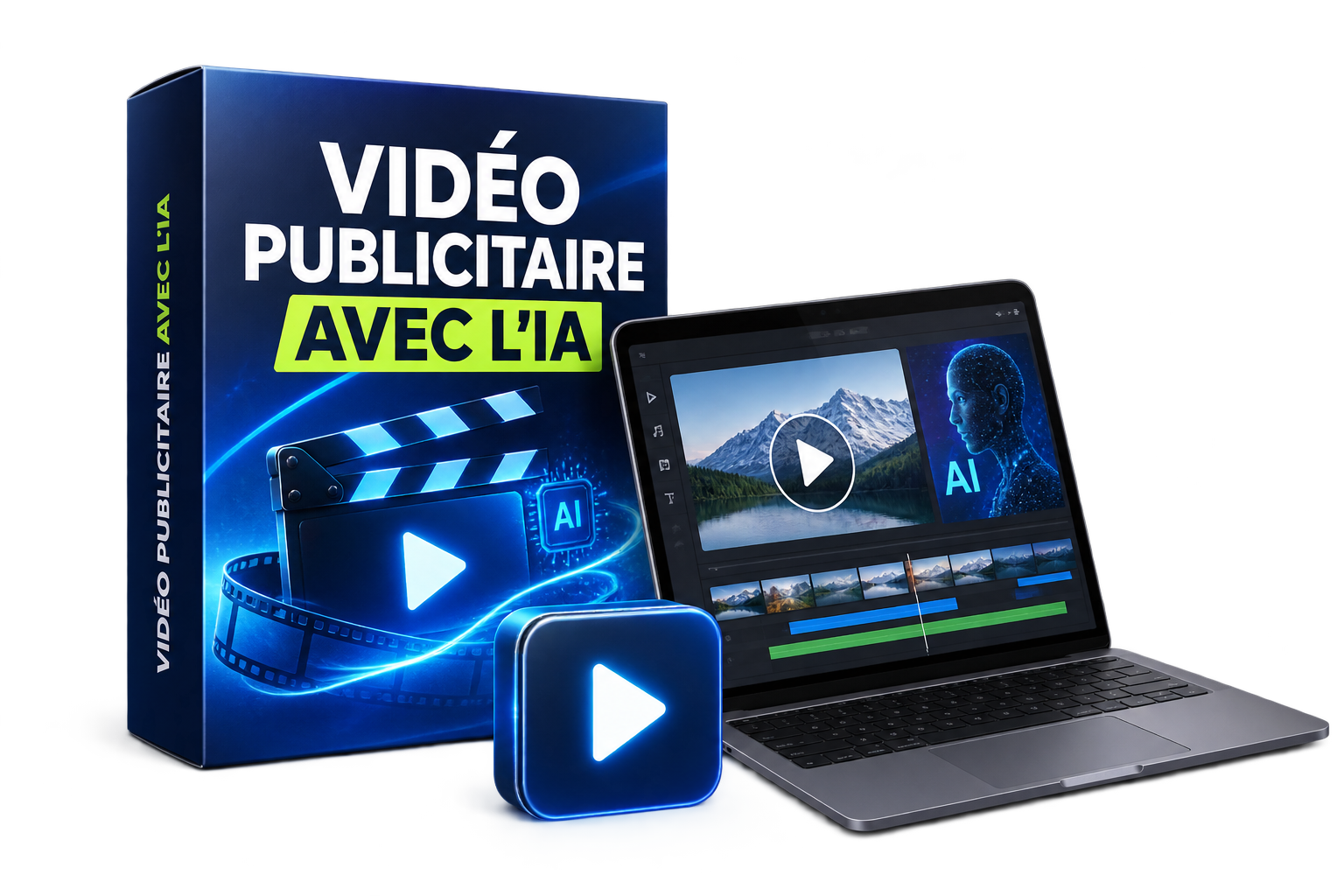 Mockup de la formation Vidéo publicitaire avec l’IA