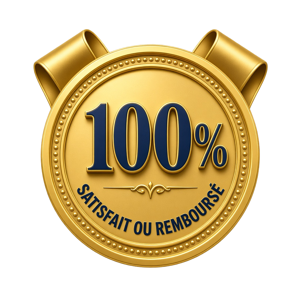 100% Satisfait ou remboursé